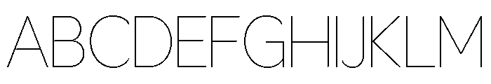 LT Flode Neue Thin Font UPPERCASE