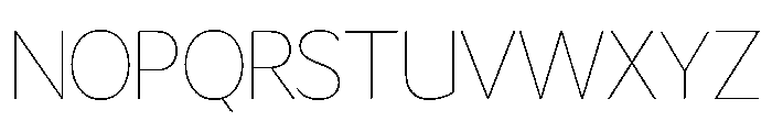 LT Flode Neue Thin Font UPPERCASE