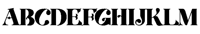LT Glockenspiel Black Font UPPERCASE