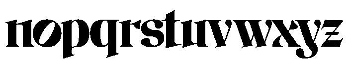 LT Glockenspiel Black Font LOWERCASE