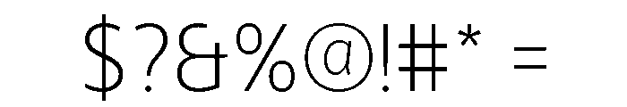 LT Hoop Extra Light Font OTHER CHARS
