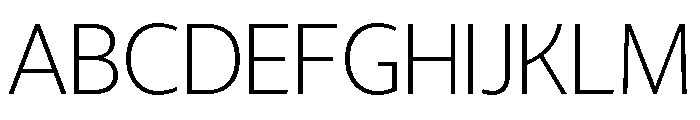LT Hoop Extra Light Font UPPERCASE