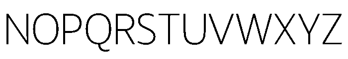 LT Hoop Extra Light Font UPPERCASE