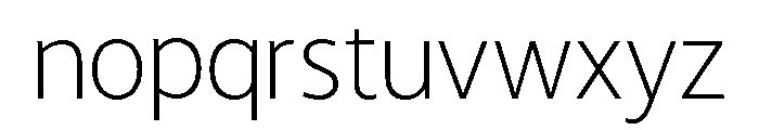 LT Hoop Extra Light Font LOWERCASE