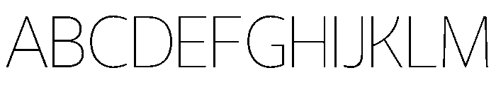 LT Hoop Thin Font UPPERCASE