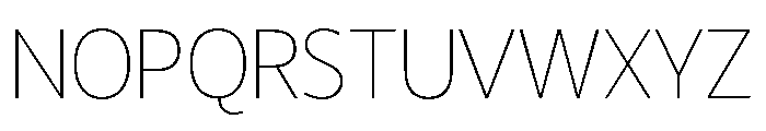 LT Hoop Thin Font UPPERCASE