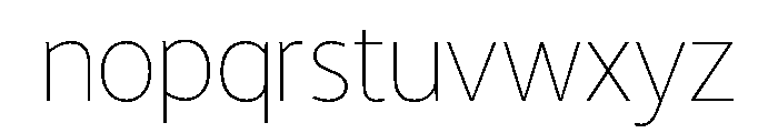 LT Hoop Thin Font LOWERCASE