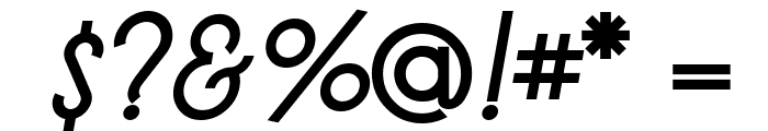 LT Oksana Medium Italic Font OTHER CHARS