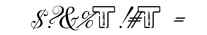 LT Perfume Regular Font OTHER CHARS