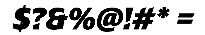LT Renovate ExtraBold Italic Font OTHER CHARS