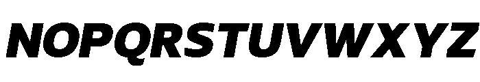 LT Renovate ExtraBold Italic Font UPPERCASE