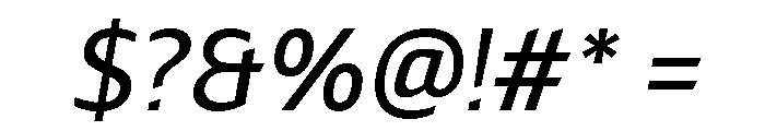 LT Renovate Italic Font OTHER CHARS
