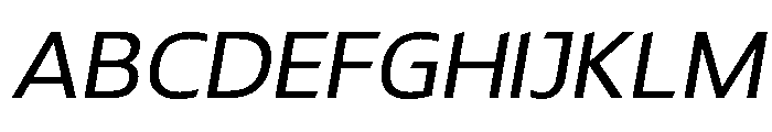 LT Renovate Italic Font UPPERCASE
