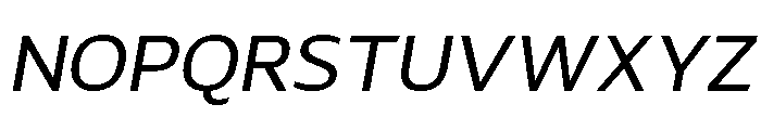 LT Renovate Italic Font UPPERCASE