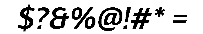LT Renovate Medium Italic Font OTHER CHARS
