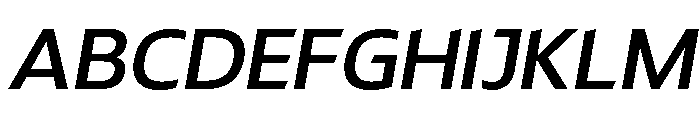 LT Renovate Medium Italic Font UPPERCASE