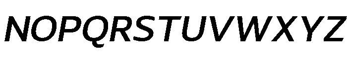 LT Renovate Medium Italic Font UPPERCASE