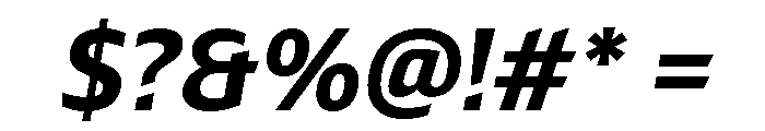 LT Renovate Semi Bold Italic Font OTHER CHARS