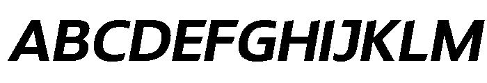 LT Renovate Semi Bold Italic Font UPPERCASE