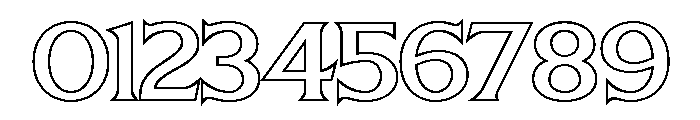 LT Sip Outline Regular Font OTHER CHARS