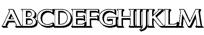 LT Sip Shadow Regular Font UPPERCASE