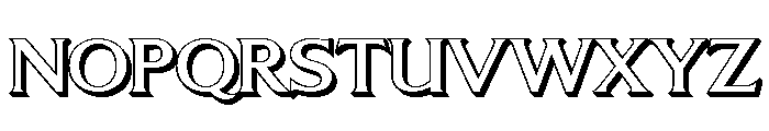 LT Sip Shadow Regular Font UPPERCASE