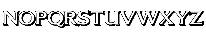 LT Sip Shadow Regular Font LOWERCASE