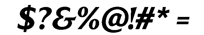 LT Sip Text Black Italic Font OTHER CHARS