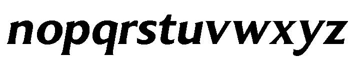LT Sip Text Black Italic Font LOWERCASE