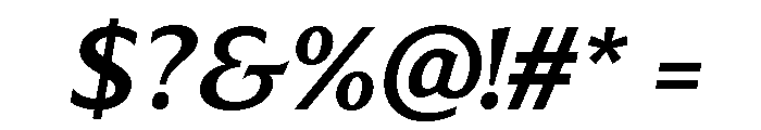 LT Sip Text Bold Italic Font OTHER CHARS