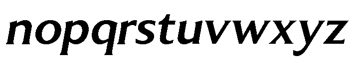 LT Sip Text Bold Italic Font LOWERCASE