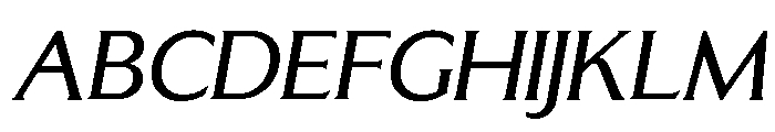 LT Sip Text Italic Font UPPERCASE