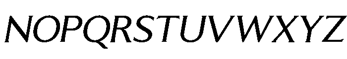 LT Sip Text Italic Font UPPERCASE