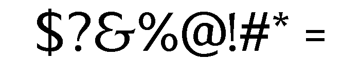 LT Sip Text Regular Font OTHER CHARS