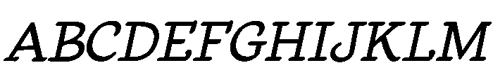 LT Staircase Italic Font UPPERCASE