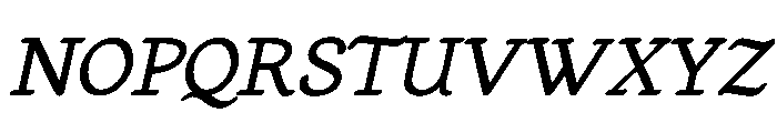 LT Staircase Italic Font UPPERCASE