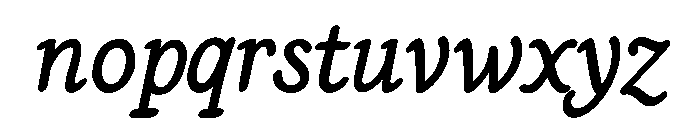 LT Staircase Italic Font LOWERCASE