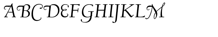 LTC Californian Text Italic Swash Font UPPERCASE