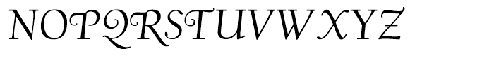 LTC Californian Text Italic Swash Font UPPERCASE