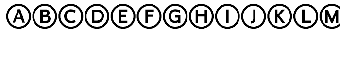 LTC Circled Caps Regular Font LOWERCASE