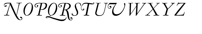 LTC Garamont Display Italic Swash Font UPPERCASE