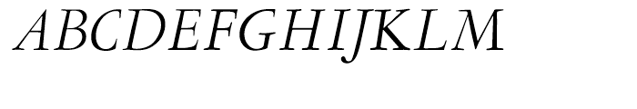 LTC Garamont Display Italic Font UPPERCASE