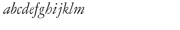 LTC Garamont Display Italic Font LOWERCASE
