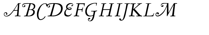 LTC Garamont Text Italic Swash Font UPPERCASE