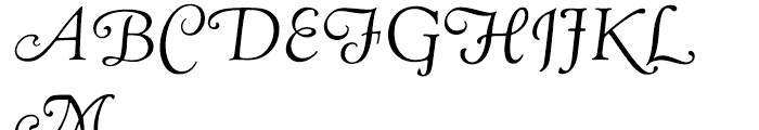 LTC Goudy Oldstyle Cursive Font UPPERCASE