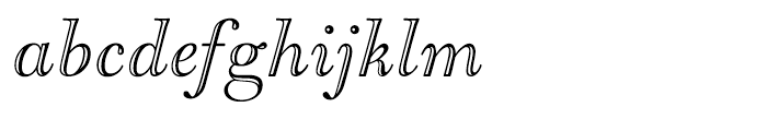 LTC Goudy Open Italic Font LOWERCASE