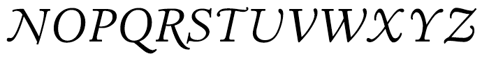 LTC Italian Old Style Italic Font UPPERCASE