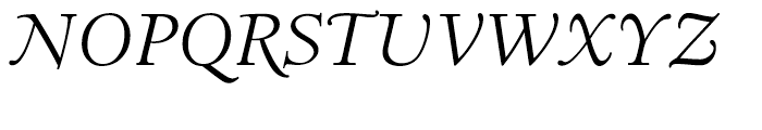 LTC Italian Old Style Light Italic Font UPPERCASE