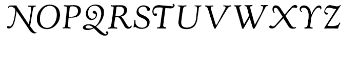 LTC Kennerley Italic Font UPPERCASE
