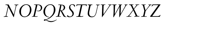 LTC Metropolitan Italic Alt Font UPPERCASE